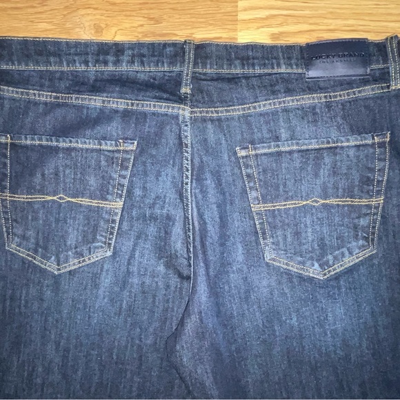 Lucky Brand Men’s 410 Athletic Slim Size 40x30 Dark Blue Excellent Condition - Picture 11 of 16